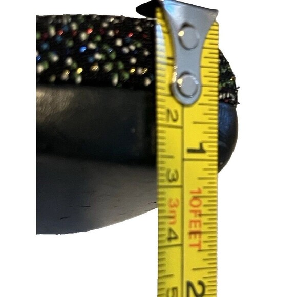 Vintage Giorgion Fendon Italy Hard Shell Clamshell Eyeglass Case Black Metallic - Picture 15 of 15